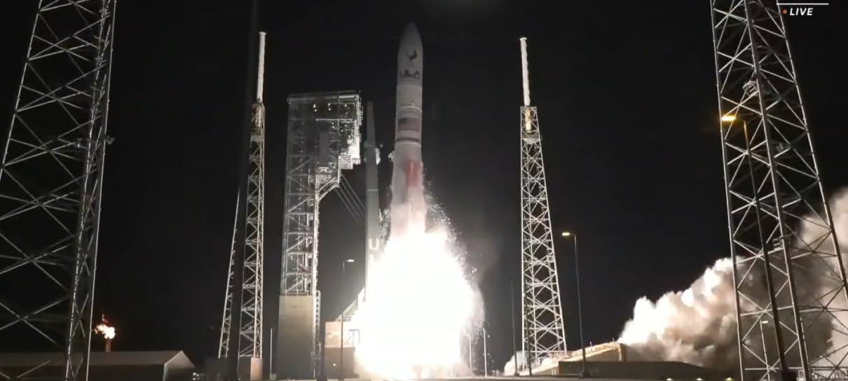 Veja o lançamento do foguete Vulcan Centaur rumo à Lua