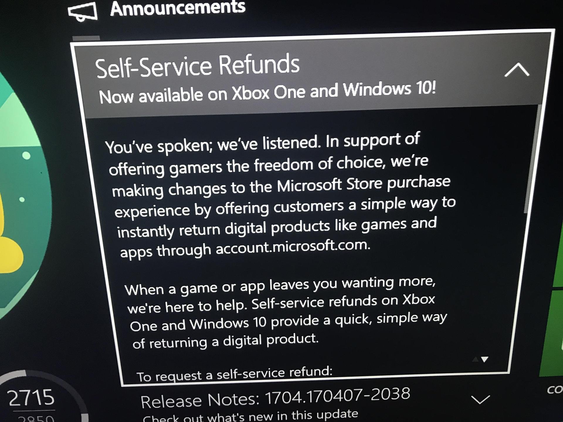 Xbox e Windows 10 terão novo sistema de reembolso de jogos - NerdBunker