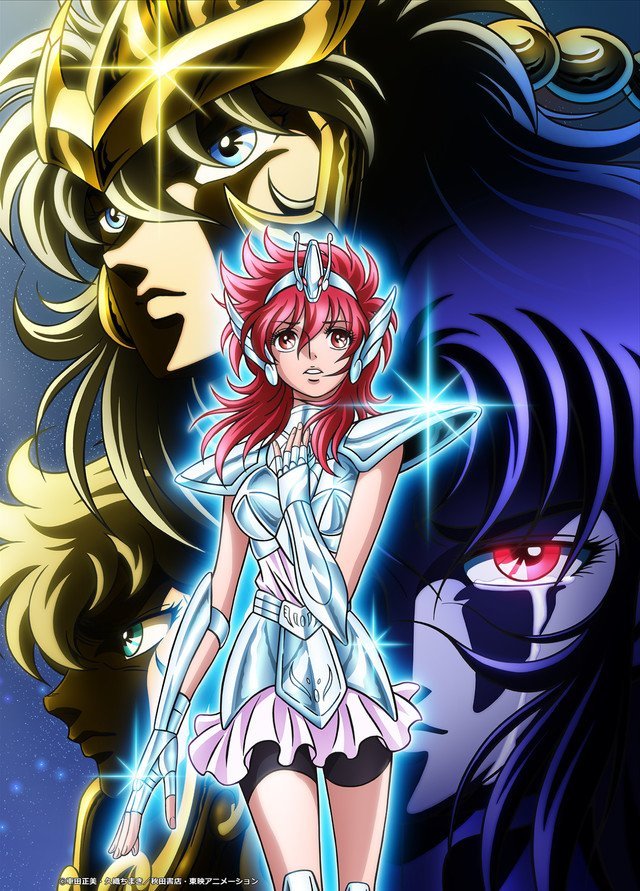 Cavaleiros do Zod\u00edaco  Milo, Aiolia e Saga aparecem em nova foto do anime de Saintia Sh\u00f4 