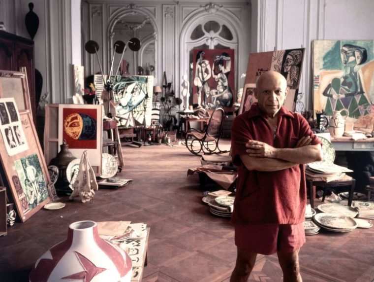 Picasso em seu estúdio