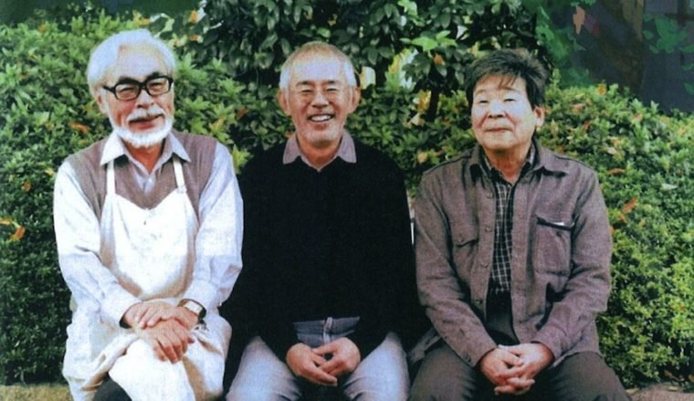 Resultado de imagem para Hayao Miyazaki, Toshio Suzuki e Isao Takahata