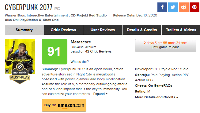 Metacritic adia análises de utilizadores para que possam jogar antes de  criticar