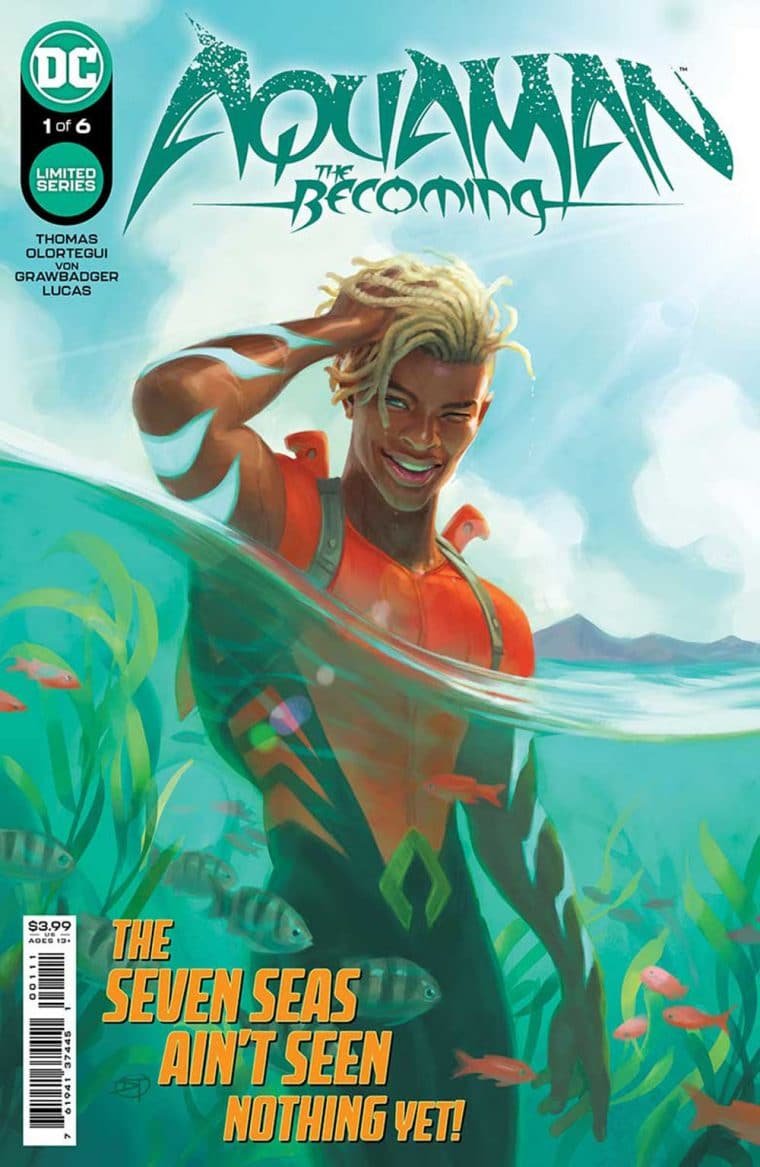 Capa da HQ Aquaman: The Becoming (Divulgação/THR)