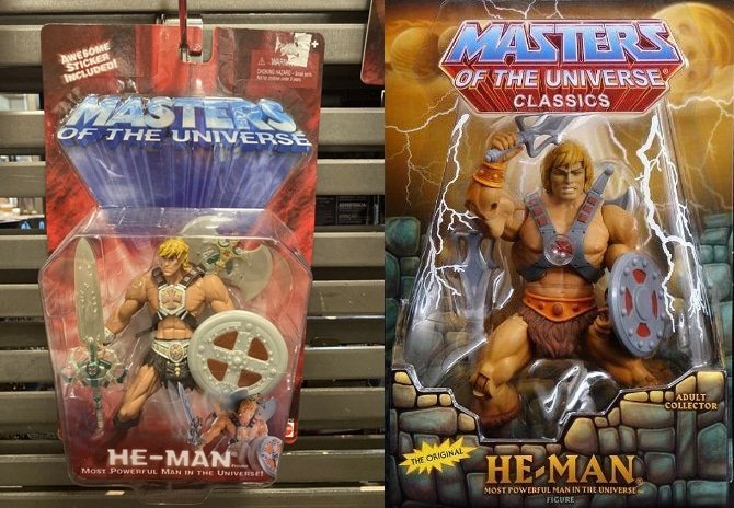 Bonecos do He-Man nas coleções 200X e Classics