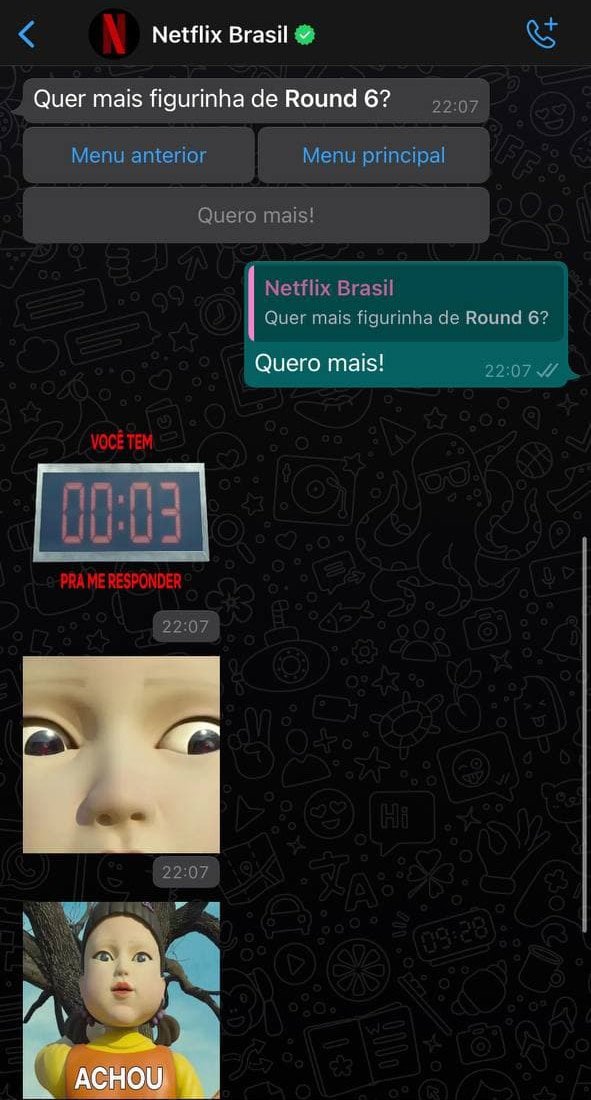 Netflix lança bot no WhatsApp inspirado em cena de Round 6 - NerdBunker