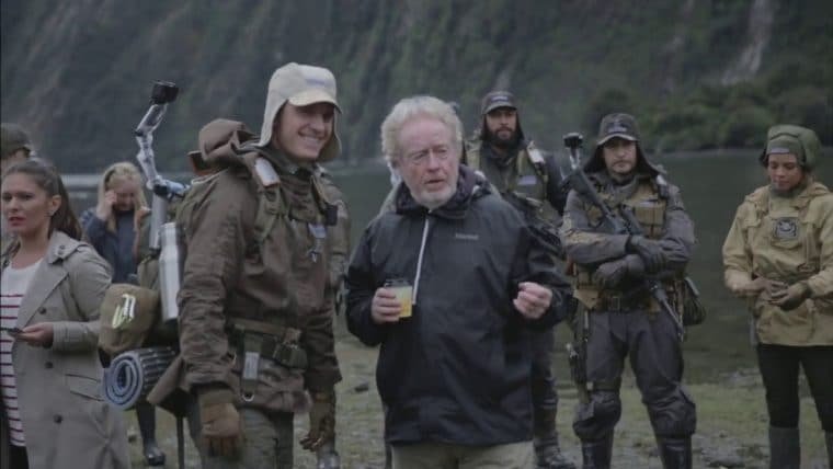 Ridley Scott nos bastidores de Alien: Covenant