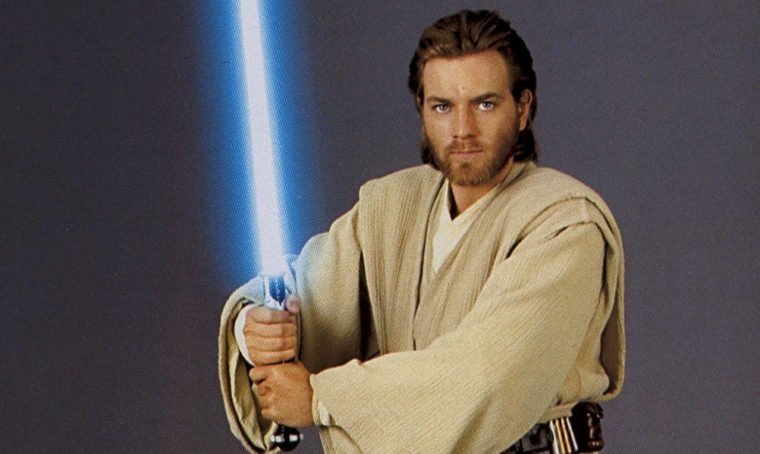 Ewan McGregor Obi-Wan Kenobi em Star Wars Episódio II - Ataque dos Clones