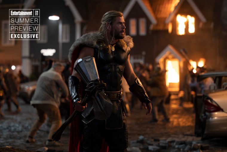 Chris Hemsworth em Thor: Amor e Trovão (Jasin Boland/Marvel)