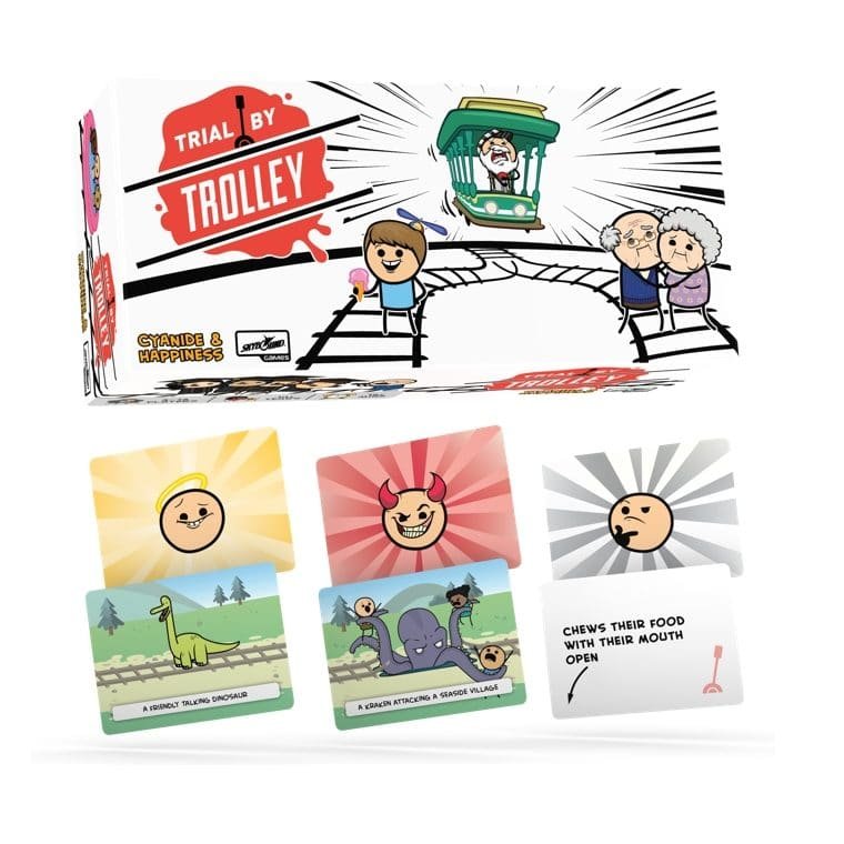 Trial By Trolley é um dos board games e rpgs em promoção