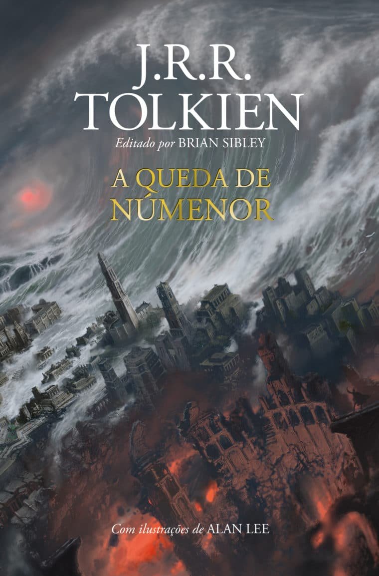 Capa brasileira de A Queda de Númenor, de J.R.R. Tolkien