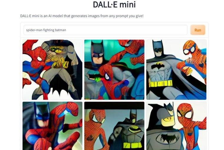 Homem-Aranha luta com o Batman em versão do Dall-E Mini