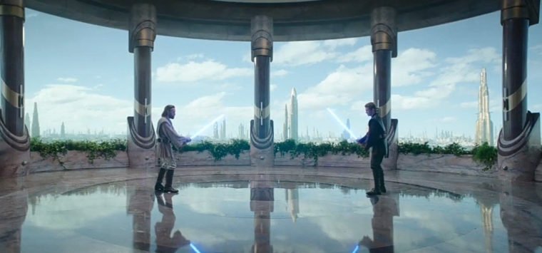 Obi-Wan Kenobi e Anakin Skywalker na série de Star Wars