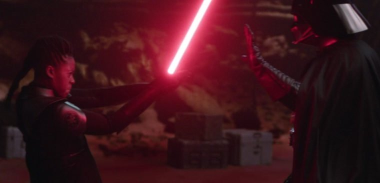 Reva e Darth Vader na série Obi-Wan Kenobi