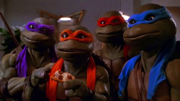 Leonardo, Michelangelo, Raphael e Donatello em Tartarugas Ninja
