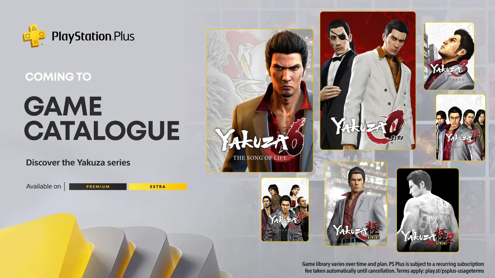 Sony anuncia jogos de Yazuka para o catálogo da PS Plus Extra