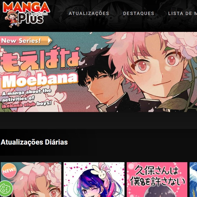 Manga Plus é uma das plataformas de leitura gratuitas no NerdBunker