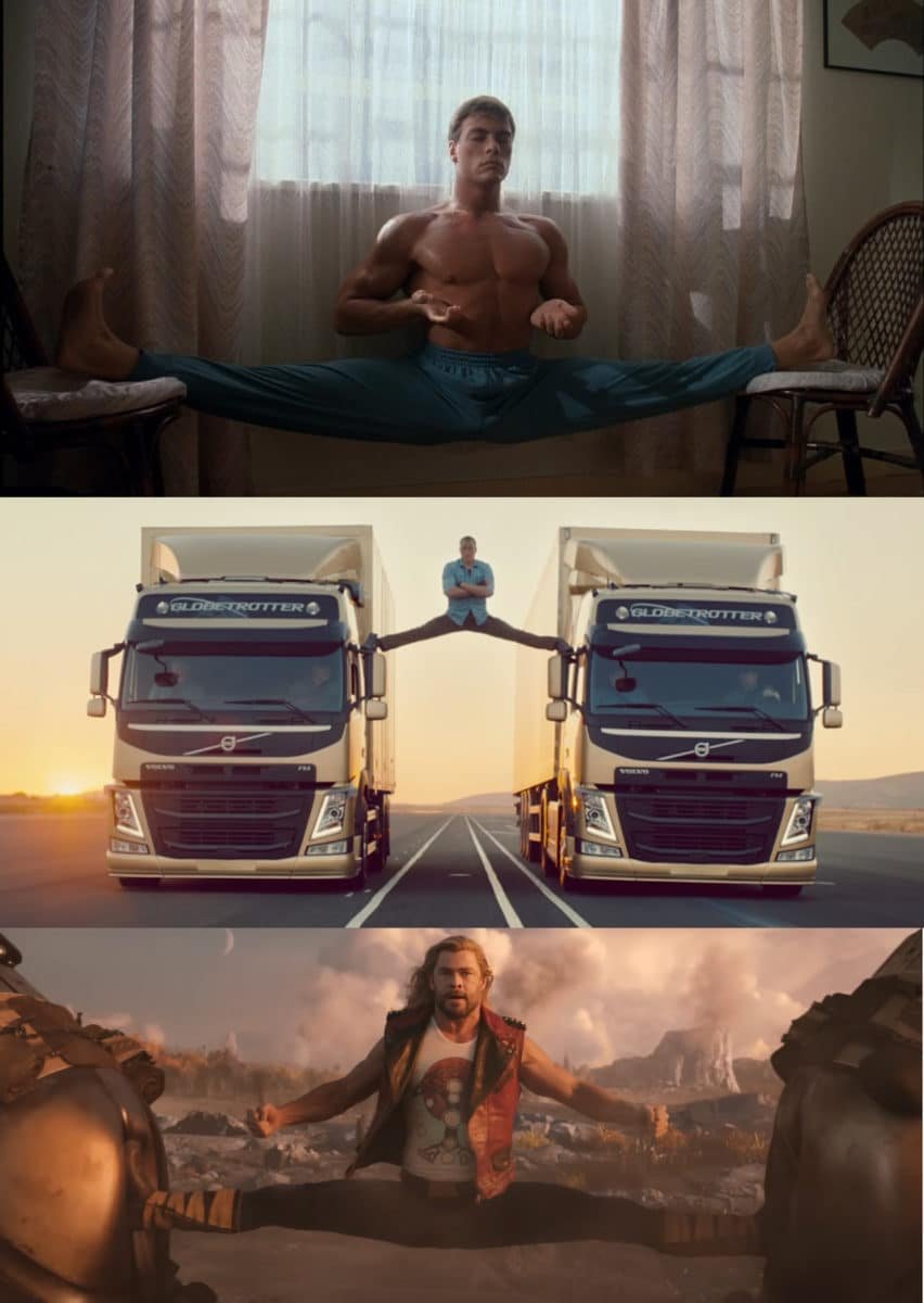 Os espacates de Jean-Claude Van Damme e do Thor em Amor e Trovão