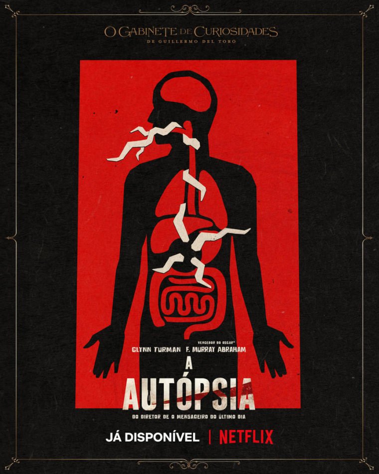 Cartaz do episódio A Autópsia de O Gabinete de Curiosidades de Guillermo Del Toro