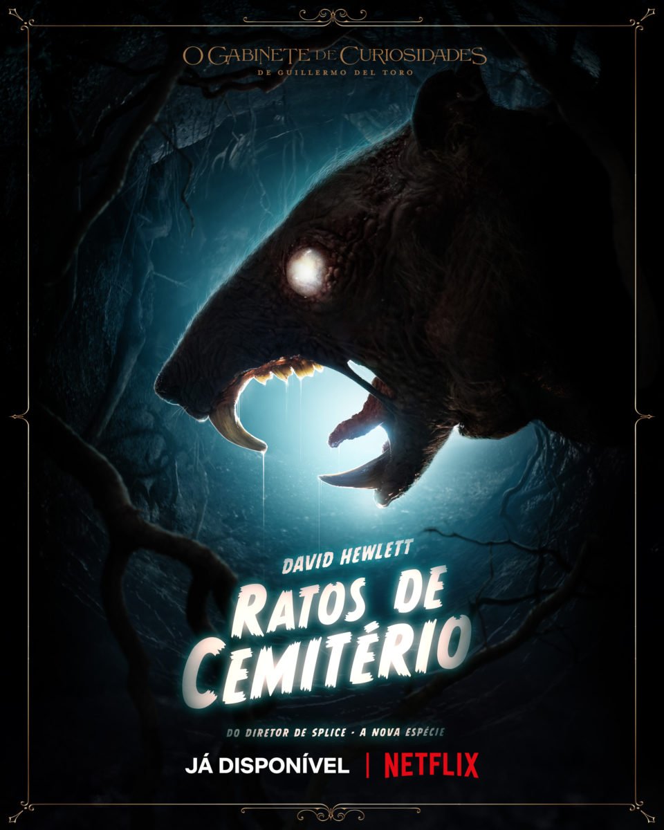 Cartaz do episódio Ratos de Cemitério de O Gabinete de Curiosidades de Guillermo Del Toro